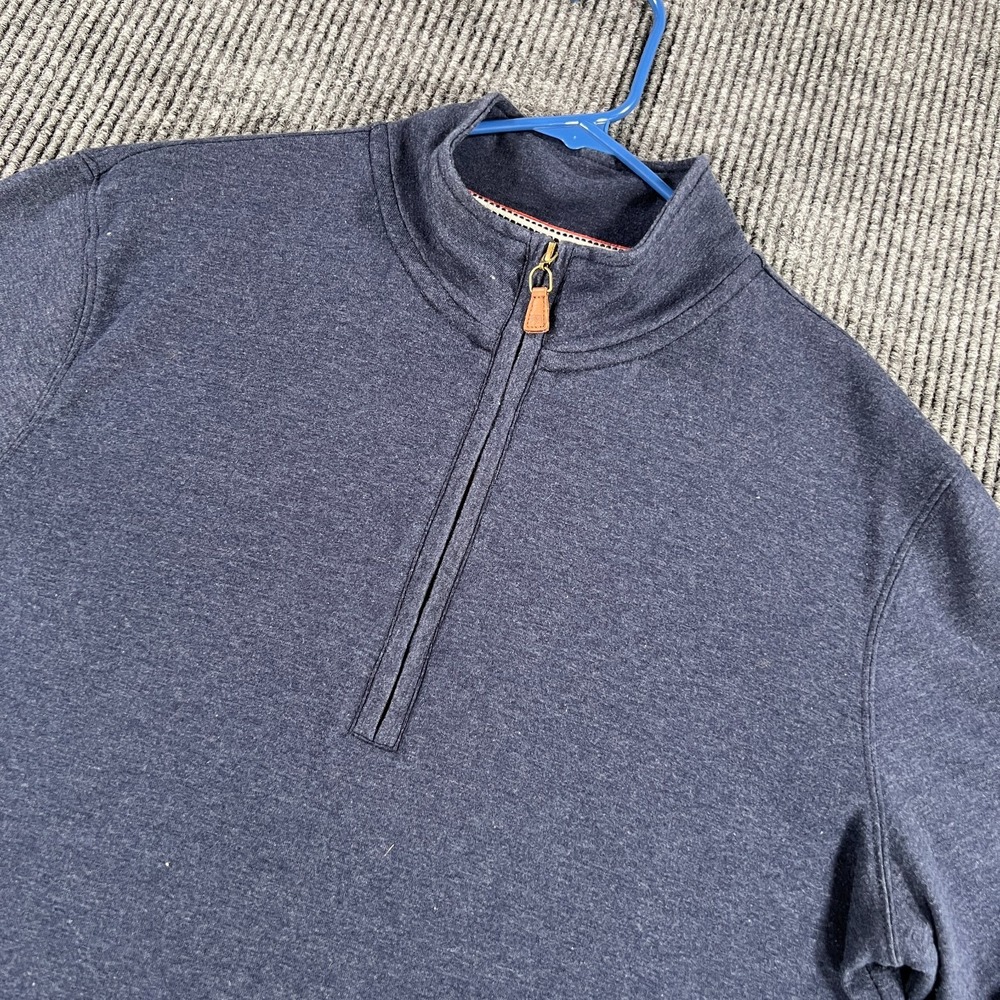 The Normal Brand Pullover Sweatshirt Mens Medium Blue Long Sleeve 1/4 Zip Golf